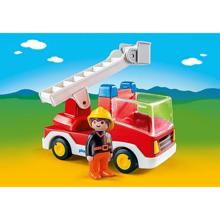 Playmobil - 1.2.3 Camion Cu Pompier Playmobil - 1
